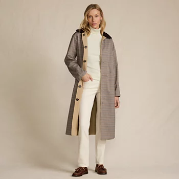 Women's Reversible Belted Trench Coat
